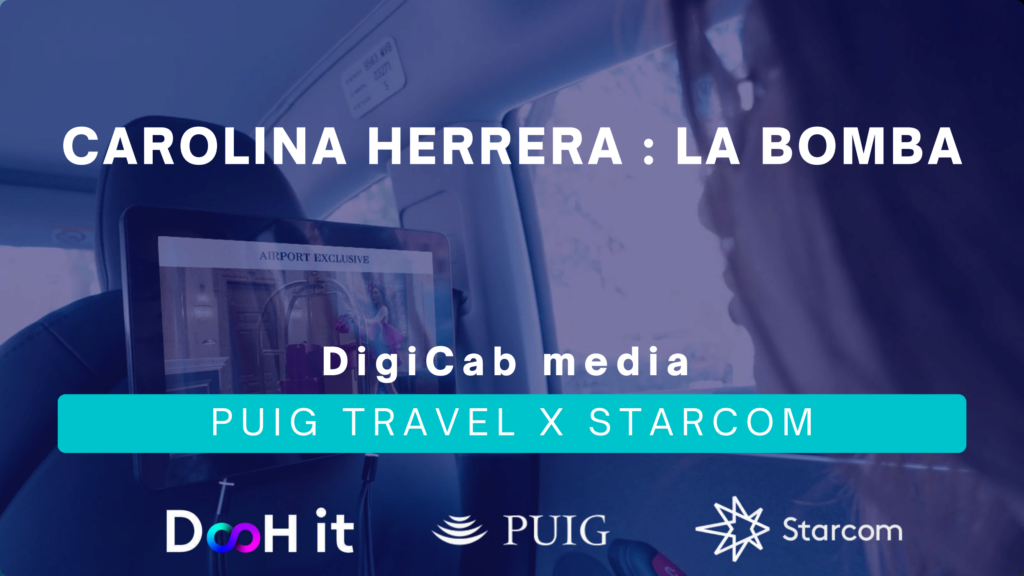 Carolina Herrera La Bomba campaign with DigiCab